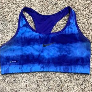 Blue nike bra